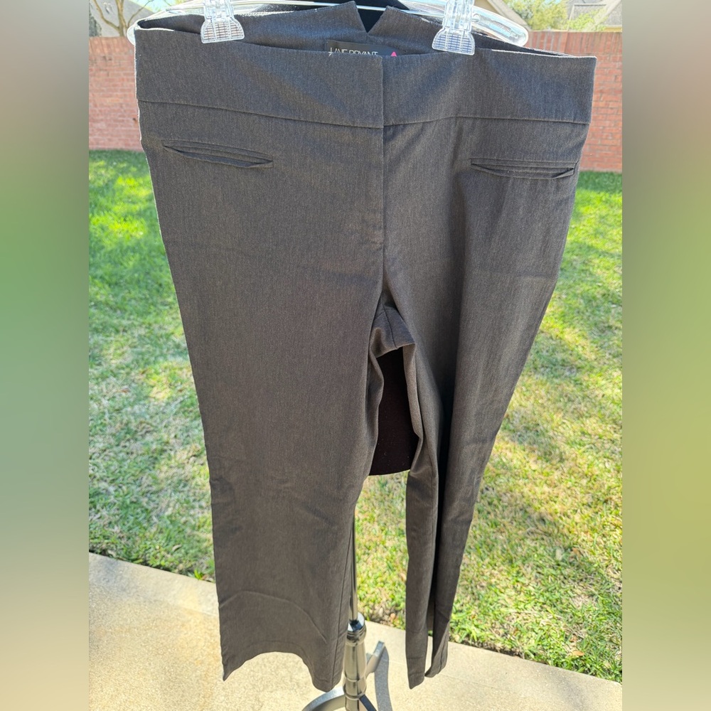 Lane Bryant Right Fit Charcoal Gray khakis
